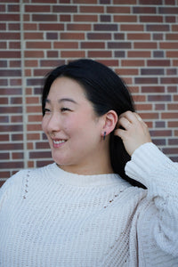 Micro Cam Mini Hoops - Midnight Shimmer