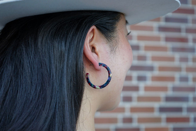 Camy Hoops - Jeweled Twilight