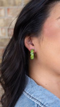 Ramona Hoops - Olive Green