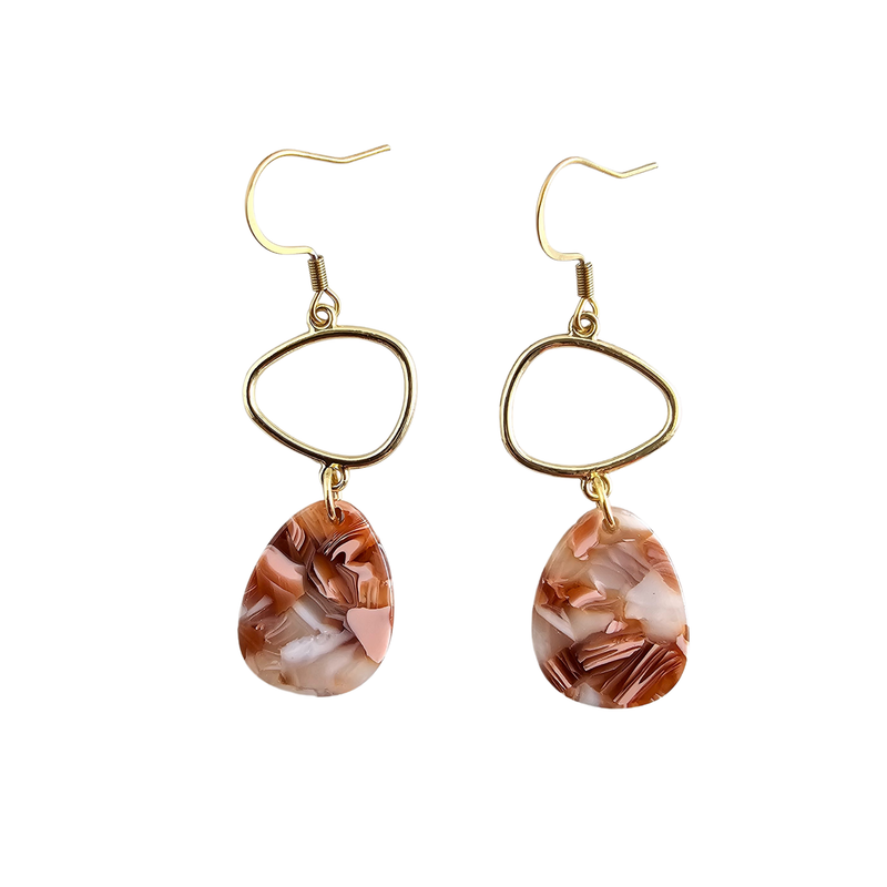 Quinn Earrings - Rust