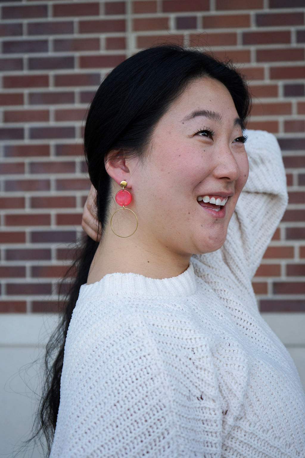 Sadie Earrings - Ruby Red