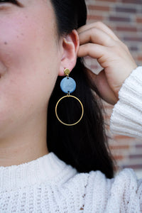 Sadie Earrings - Navy