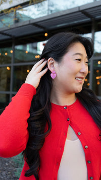 Darling Heart Earrings - Bubblegum Bliss