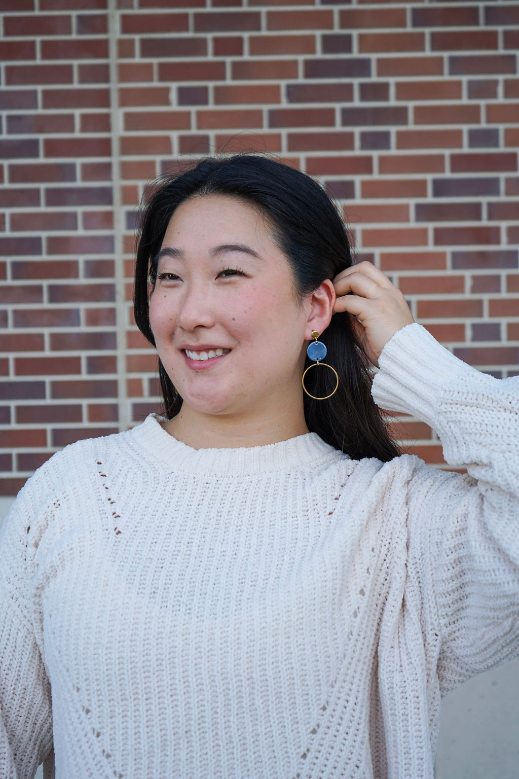 Sadie Earrings - Navy