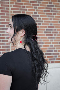 Emma Earrings - Ruby Red