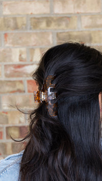 Catherine Hair Claw - Amber Dot