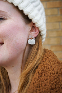 Bow Pumpkin Patch Earrings - Cashmere & Cream