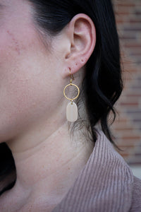 Emma Earrings - Linen