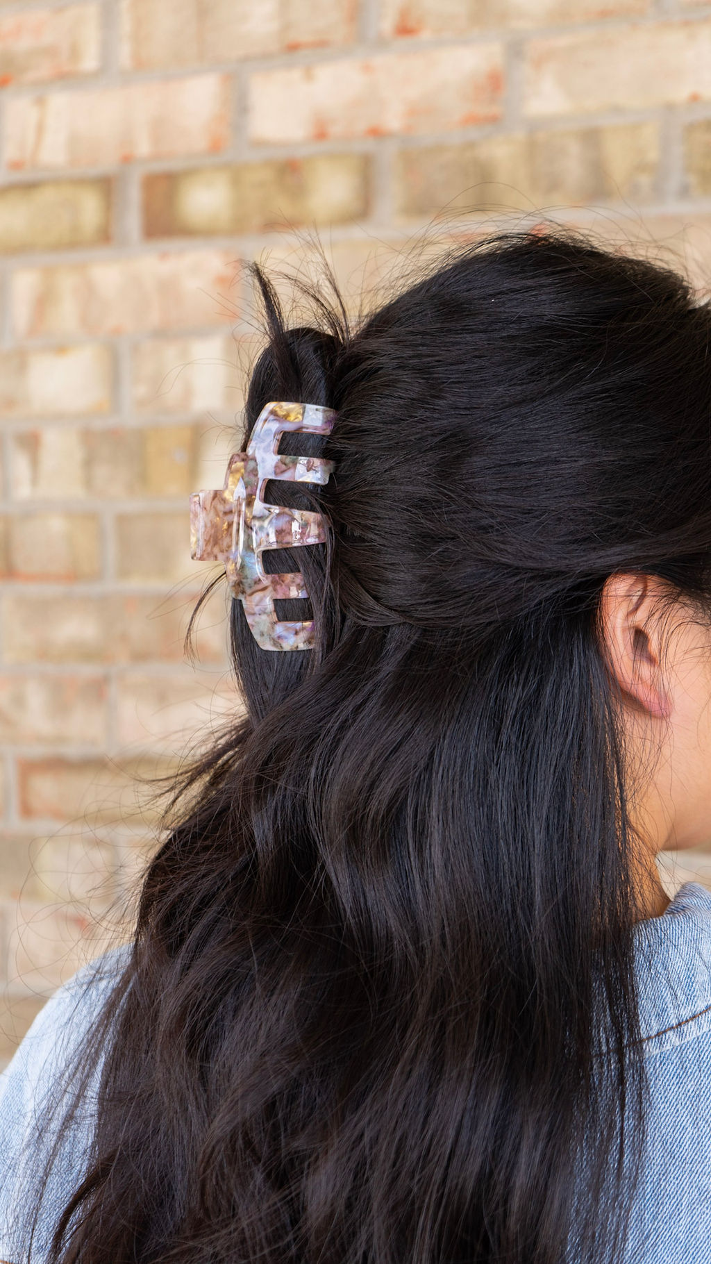 Catherine Hair Claw - Shimmering Taupe