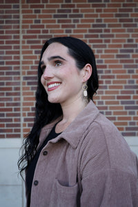 Emma Earrings - Linen