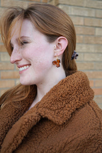 Magnolia Hoops - Amber