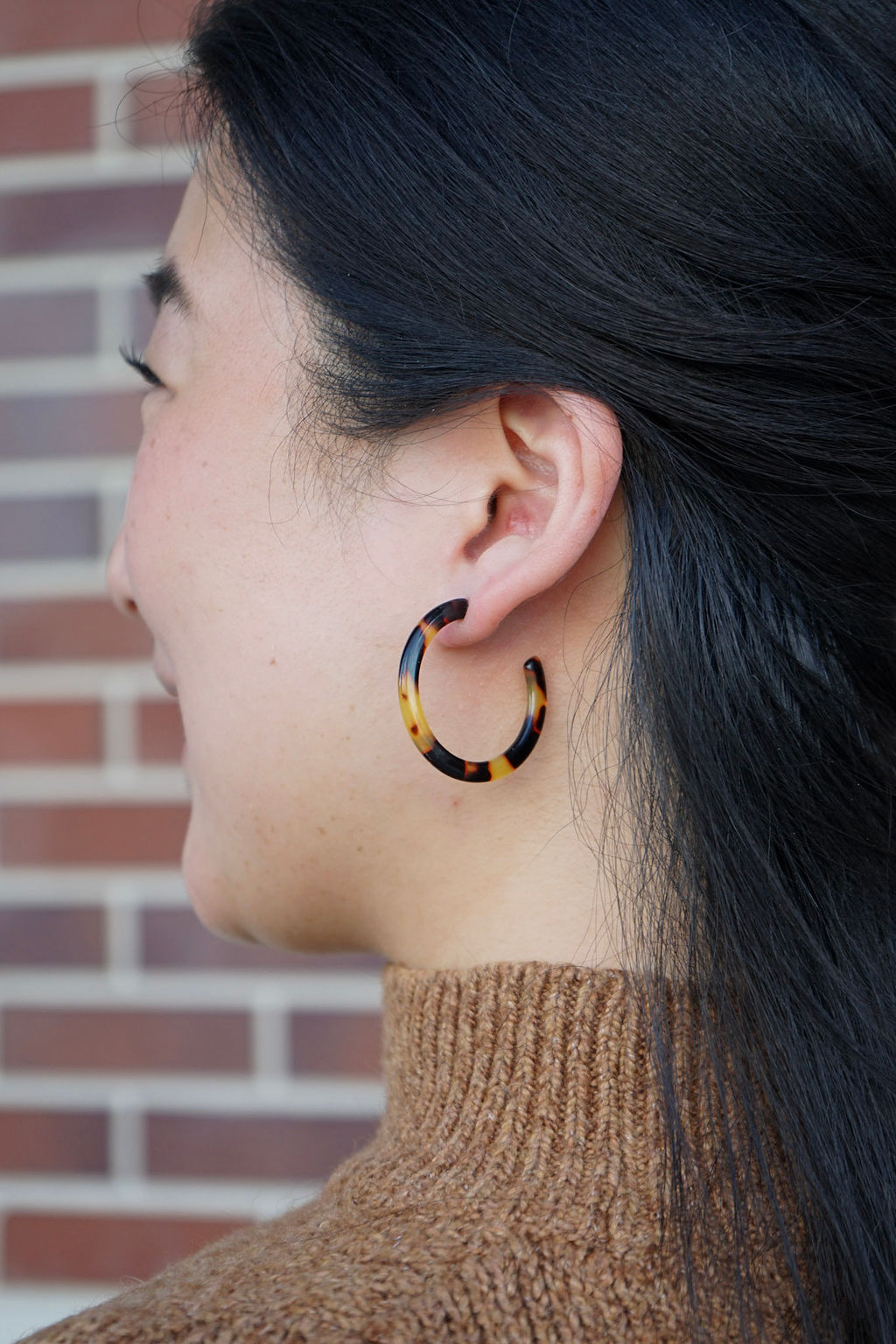 Camy Hoops - Tortoise