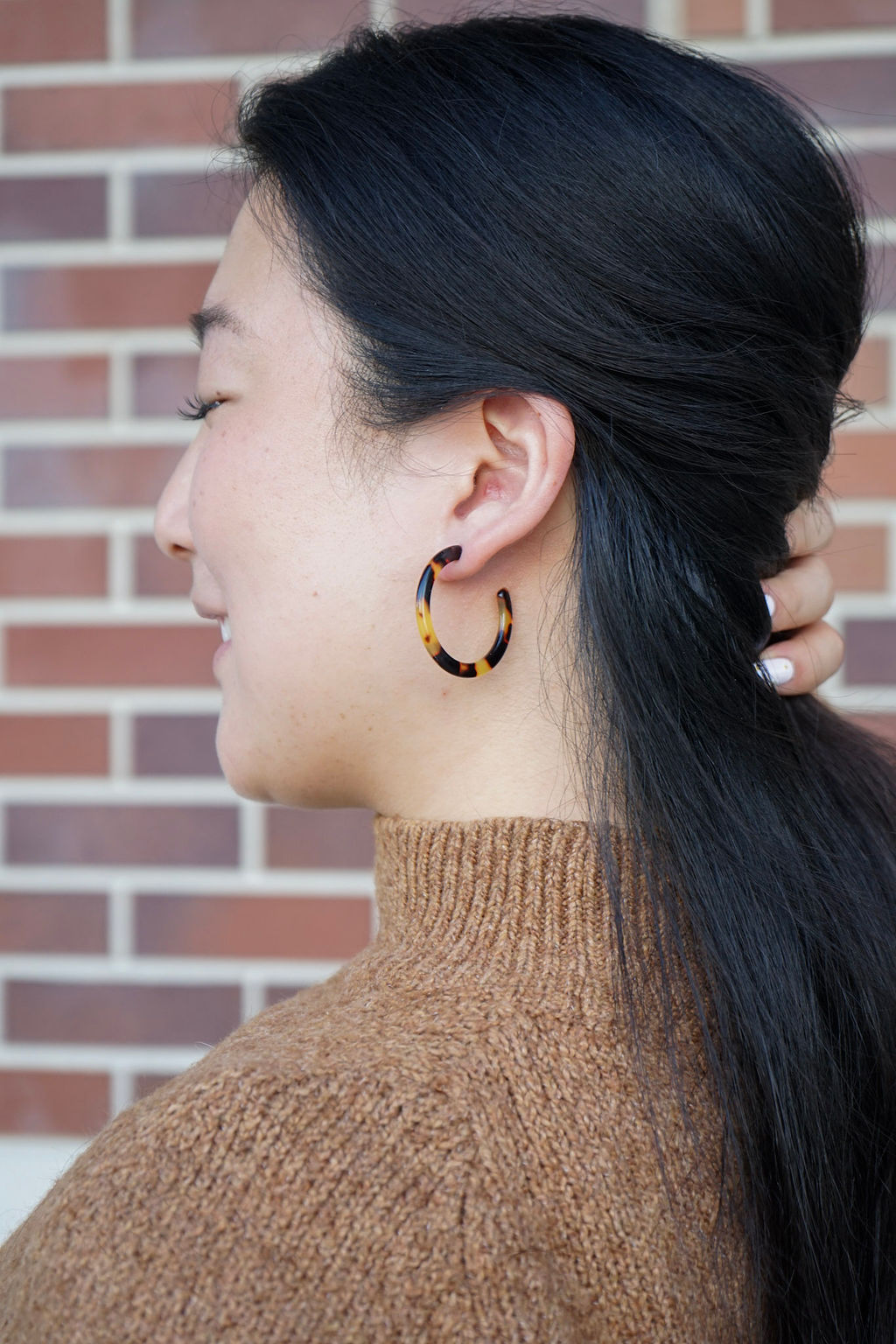 Camy Hoops - Tortoise