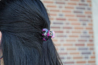 Claire Hair Claw Trio - Blue Tortoise, Snow Tortoise, and Fuchsia Tortoise