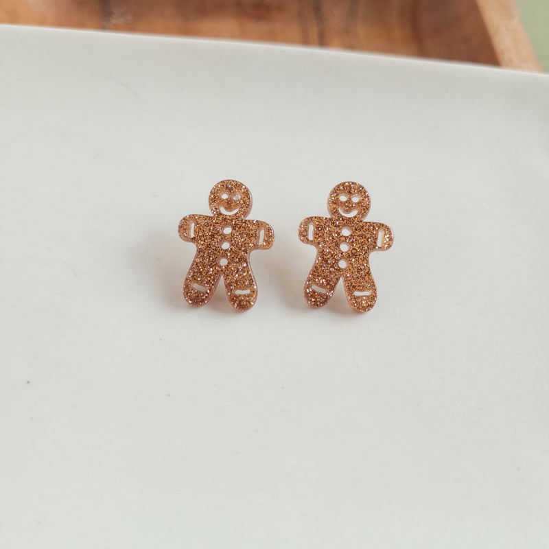 Gingerbread Man Studs