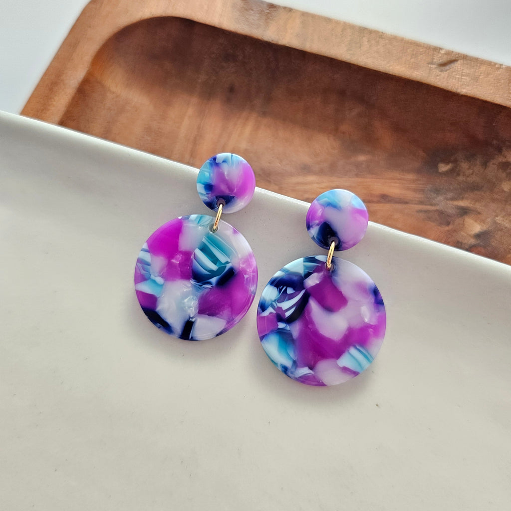 Addy Earrings - Purple Party