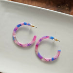 Camy Hoops - Cotton Candy