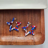 Star Hoops - Red, White & Blue