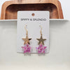 Starry Earrings - Pink Glitter
