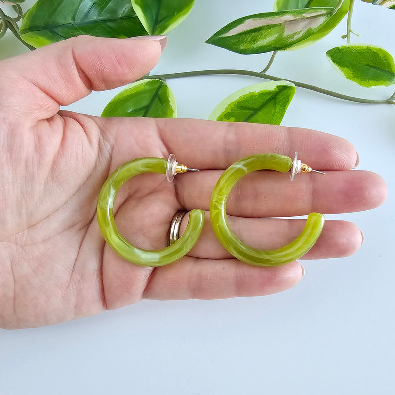 Josie Hoops - Moss Green