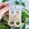 Lana Earrings - Light Rattan