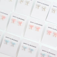 Bow Studs - Light Blue