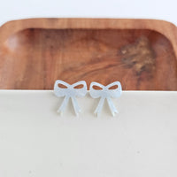 Bow Studs - Light Blue