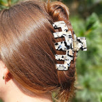 Catherine Hair Claw - Ivory & Slate