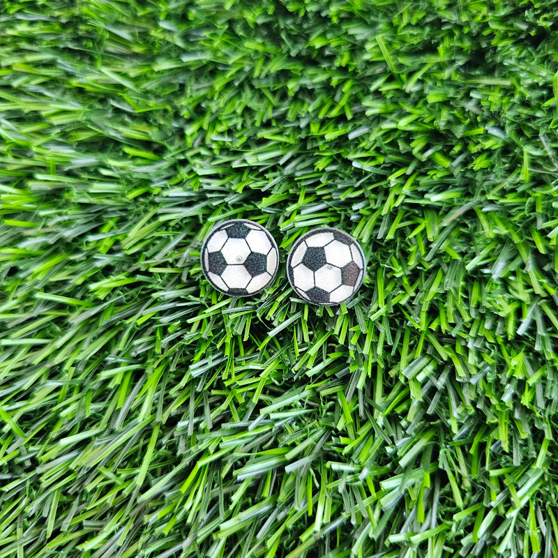 Glitter Soccer Ball Studs