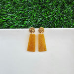 Mia Mini Earrings - Yellow Gold Glitter