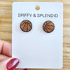 Glitter Basketball Studs