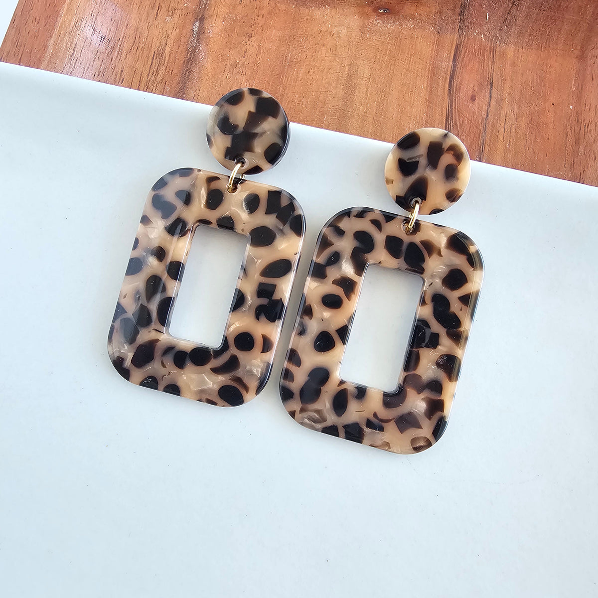 Margot Earrings - Cheetah