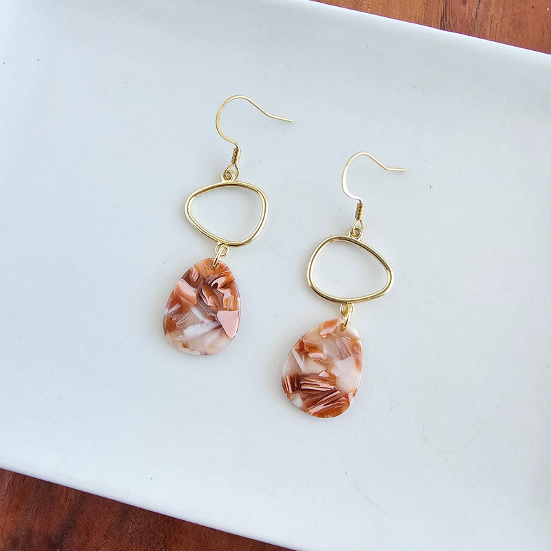 Quinn Earrings - Rust