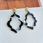 Talia Earrings - Onyx Black