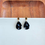 Leah Earrings - Onyx Black