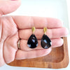 Leah Earrings - Onyx Black