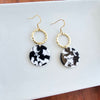 Rylee Earrings - Black & White