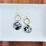 Rylee Earrings - Ivory & Slate