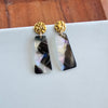 Mia Mini Earrings - Midnight Opal