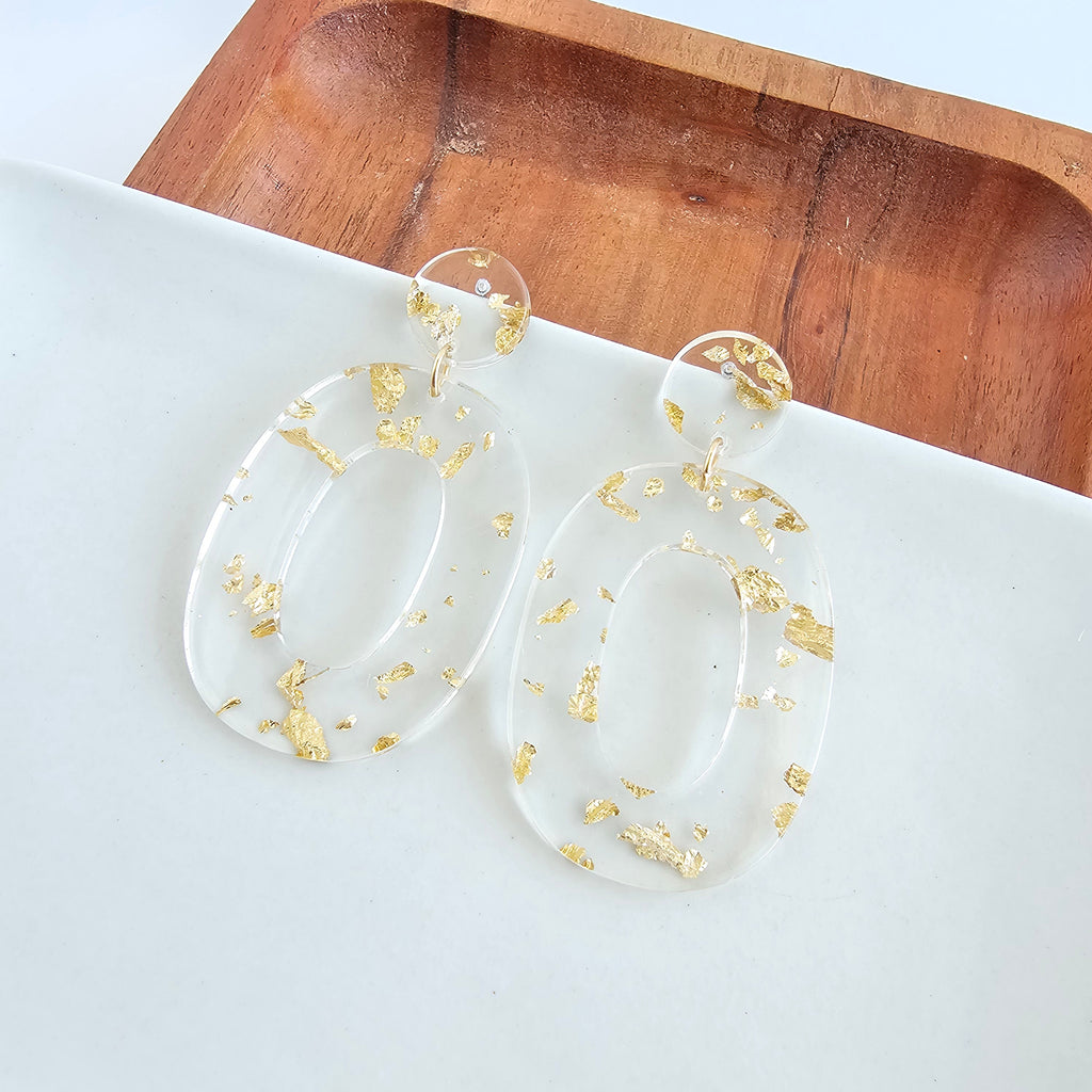 Sloan Earrings - Gold Foil