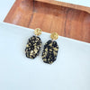 Lexi Earrings - Black Gold Flake