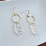 Rene Earrings - Silver Foil