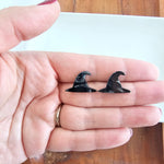 Witch Hat Studs - Black