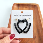 Heart Hoops - Black