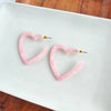 Heart Hoops - Pink