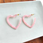 Heart Hoops - Pink