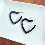 Heart Hoops - Black