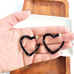 Heart Hoops - Black