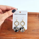 Rylee Earrings - Ivory & Slate