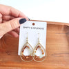 Savannah Earrings - Seafoam & Rust